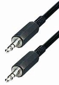 TRANSMEDIA Stereo kabel A51-L, 3.5 mm / 3.5 mm, 1,5 m, crni