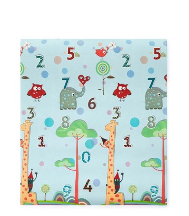 PETITE&MARS Dvostrana podloga za igru, Joy Max, Giraffe&Sea