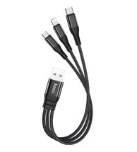 MXM USB kabel 3u1 s microUSB Type-C i Lightning konektorom 0,25 m
