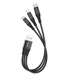 MXM USB kabel 3u1 s microUSB Type-C i Lightning konektorom 0,25 m