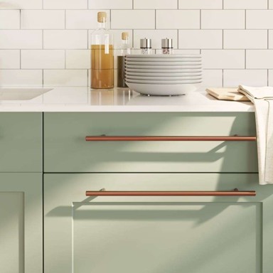 Ručke za ormarić 10 kom 320 mm, brončane