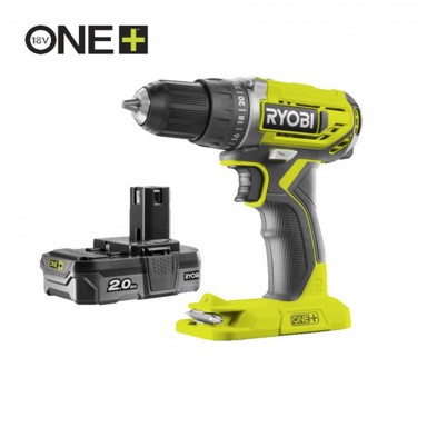 RYOBI Aku bušilica odvijač R18DD2-220S 18 V ONE+ 2X2AH