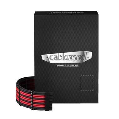 CABLEMOD Komplet kablova C-Series PRO ModMesh, crna/crvena, za Corsair AXi/HXi/RM  