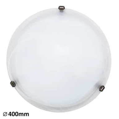 Stropna svjetiljka Alabastro E27 2x max. 60 W, IP20 RA3303, bijelo alabaster staklo