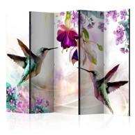 Sobna pregrada u 5 dijelova Hummingbirds and Flowers II 225x172
