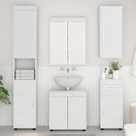 Kupaonski zidni ormarić Tulum 37x24,5x86 cm, bijelo