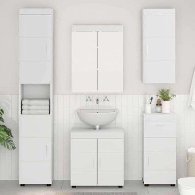 Kupaonski zidni ormarić Tulum 37x24,5x86 cm, bijelo