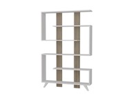 Polica rain, 120x162x20 cm, bijelo smeđa