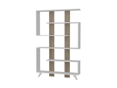 Polica rain, 120x162x20 cm, bijelo smeđa