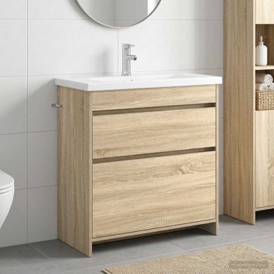 Set namještaja za kupaonicu 81 x 40 x 84,5 cm, hrast sonoma