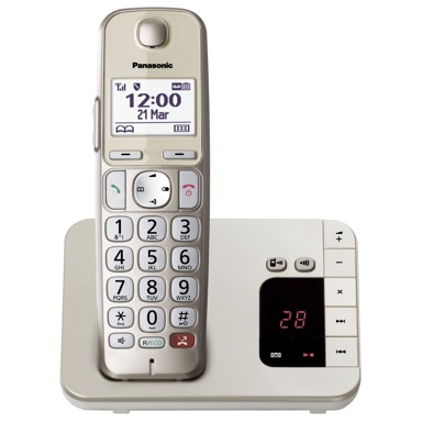 PANASONIC Bežićni kućni telefon KX-TGE260GN champagne