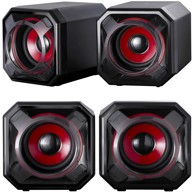 SUREFIRE Igraći zvučnici GATOR EYE, 2.0 sustav, snaga 5 W RMS, 3,5 mm, USB, crvena boja