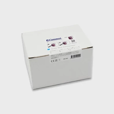 COMMEL 365-469 brzi konektor za pune vodiče 6-struki, 0,75-2,5 mm2, ljubičasta, 50 kom