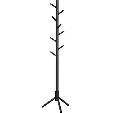 VASAGLE Vješalica za kapute RCR004B01 drvena, crna