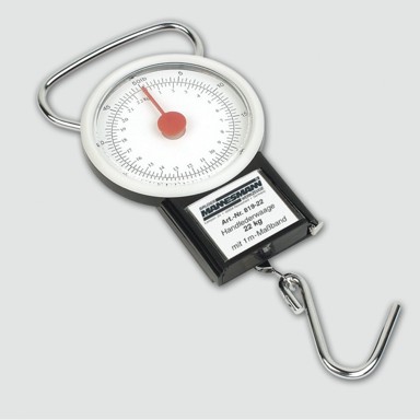 MANNESMANN Vaga viseća M819-22, s metrom, 0–22 kg, duljina trake 1 m