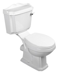 AQUALINE WC kombinacija ANTIK, retro stil, stražnji odljev, bijela keramika, soft close, 48x86x76 cm