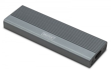 DIGITUS Kućište za SSD USB 3.1 Type-C M.2 NVMe 10 Gbps aluminijsko, srebrna
