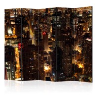 Sobna pregrada u 5 dijelova City by night - Chicago USA II 225x172