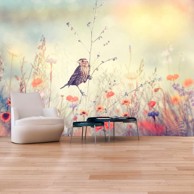 Samoljepljiva foto tapeta Field Bird 196x140