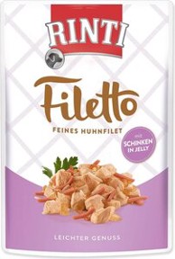 RINTI Filetto vrećica Adult Dog 100 g, piletina i šunka