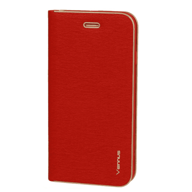 HAVANA Premium preklopna torbica, za Samsung Galaxy A23, crvena sa zlatnim rubom