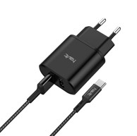 HAVIT Punjač UC132 EU, kućni, Duo USB-C + bežični punjač za sat, PD22W
