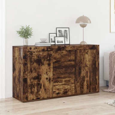 Bočni ormarić 120x36x69 cm konstruirano drvo, dimljeni hrast