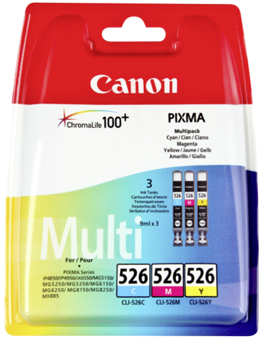 CANON Tinta za printer CLI-526 pakiranje C/M/Y