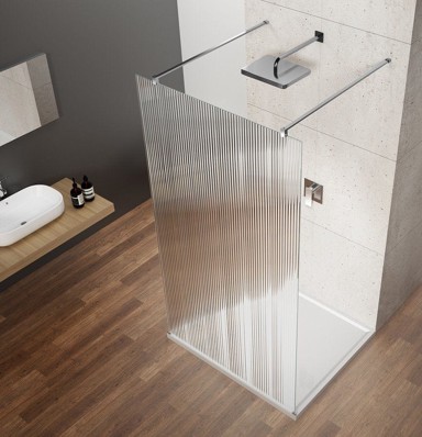 GELCO Tuš pregrada VARIO CHROME, samostojeća, 1200 mm, nordijsko staklo