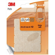 3M Navlaka za zaštitu podova SP84A24, pravokutna, 24 x 22 mm, 12 kom, bež