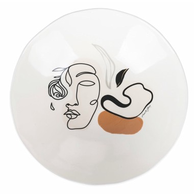VDE TIVOLI 1996 Keramička zdjela za salatu Face to Grey, ø 31,5 cm