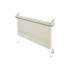 GARDINIA Krem rolete 57x150 cm Mini Faro