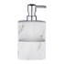 WENKO Bijeli keramički dozator za sapun Festival Marble, 380 ml