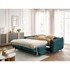 BOBOCHIC PARIS Plava sklopiva sofa 214 cm Ernest, 214x120x87 cm
