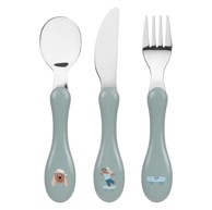 LÄSSIG Pribor za jelo, set 3-dijelni, Tiny Team Dog