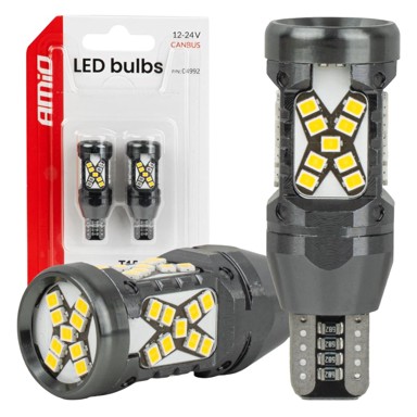 AMIO CANBUS LED žarulja T15, 45 × SMD 2016, 12/24 V, bijela