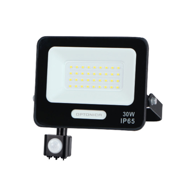 LED Reflektor sa senzorom, 10W-50W, IP65, crni