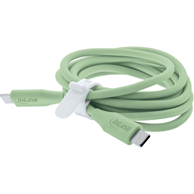 INLINE USB 2.0 kabel 35891G USB-C, 1 m, 100 W, zeleni