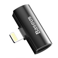 BASEUS Audio adapter L46 s Lightning na 2x Lightning priključak (ženski) crni (CAL46-01)