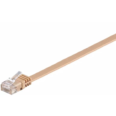 GOOBAY Kabel CAT6, U/UTP, plosnati, 10 m, smeđi