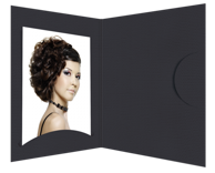 DAIBER Foto album Opti-Line Portrait folders, do 10 x 15 cm, crni, 100 kom