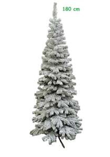 Umjetno božićno drvce Karolina snježna, usko, 180 cm RA