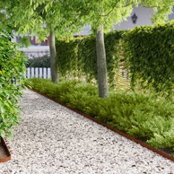 Ograda oko travnjaka 10 kom. 102 x 4 x 4 cm od čelika, boja hrđe