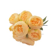 Umjetni buket peonija, žuta, 46 cm