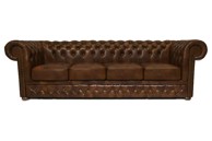 CHESTERFIELD Garnitura First Class Leather, 4-sjedišta, Cloudy Brown Light
