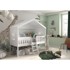 VIPACK Povišeni dječji krevet poput bijele kuće 90x200 cm Housebed