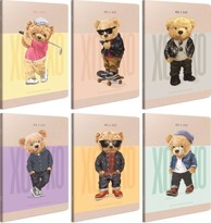 Set bilježnica, XOXO, A4, kvadratići, meki uvez, 40 lista, 10 kom