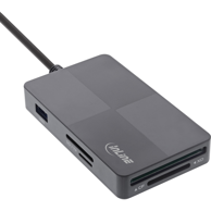 INLINE Čitač kartica 66772F USB, sivi