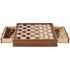 VEVOR Set za šah i dame 2 u 1, 40x38x6.8 cm, orah