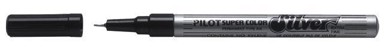 PILOT marker Super Color, srebrni, ekstra fini